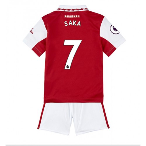 Arsenal Bukayo Saka #7 Hjemmedraktsett Barn 2022-23 Kortermet (+ Korte bukser) Arsenal Bukayo Saka #7 Hjemmedraktsett Barn 2022-23 Kortermet (+ Korte bukser)